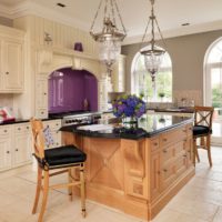 photo de décor de cuisine de style campagnard