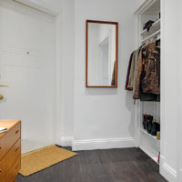 conception de couloir en idées de couleur blanche