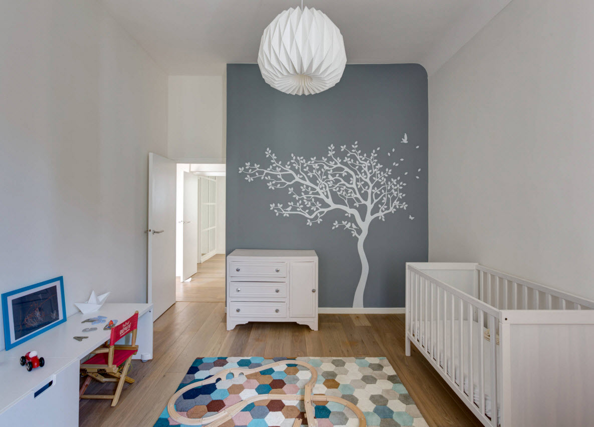 photo d'une pièce rectangulaire