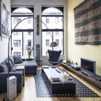 photo de conception de pièce rectangulaire