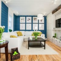 idées de décoration de salle rectangulaire