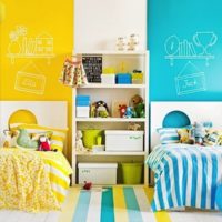 chambre d'enfants pour un garçon et une fille