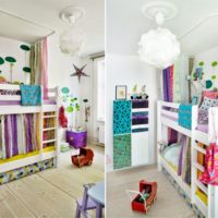 chambre d'enfants pour enfants hétérosexuels photo intérieur