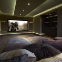 home theater interior lighting