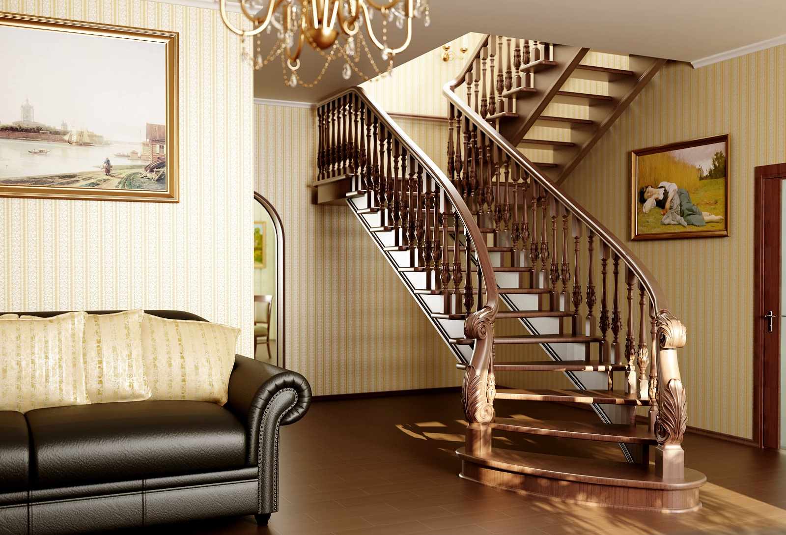 the idea of a beautiful staircase design