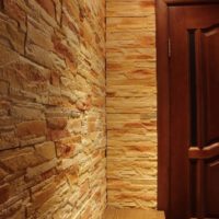 Limestone in the hallway interior