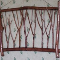 A simple panel of branches with your own hands