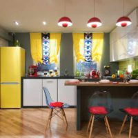 the idea of a bright interior apartment in the style of pop art picture