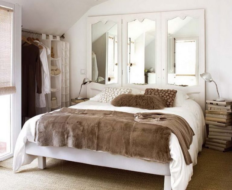 Chambre 12 mètres carrés dans le grenier d'une maison de campagne