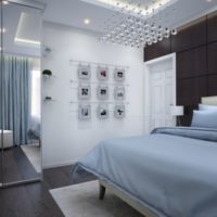 Panneau décoratif dans la chambre à coucher 12 mètres carrés