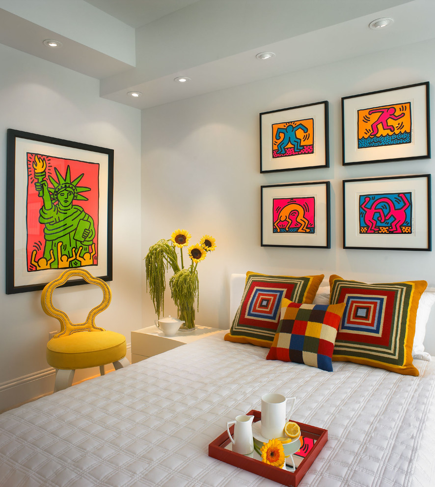 idea of a bright home interior in pop art style