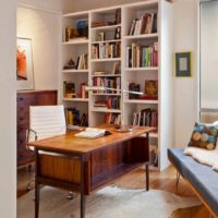 idea of a bright interior of shelves photo