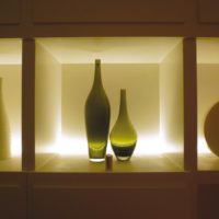 Beautiful illumination of decorative niches