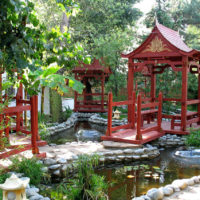 Coin est du jardin d'un terrain privé