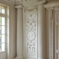 Photo wall decoration stucco elements