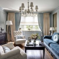 Décoration de salon de style classique
