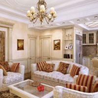 Plafond en relief classique