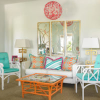 The combination of mint and orange