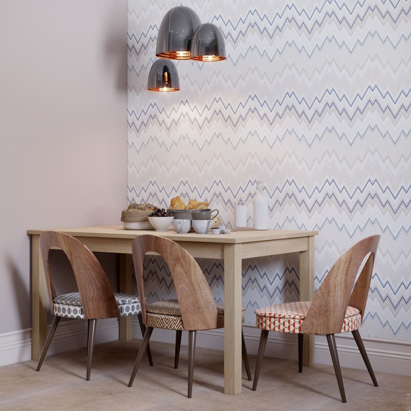 Décoration murale combinée dans la salle à manger