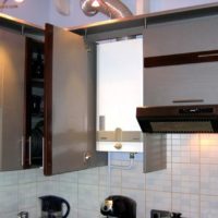 Armoire sans panneau inférieur pour chaudière à gaz