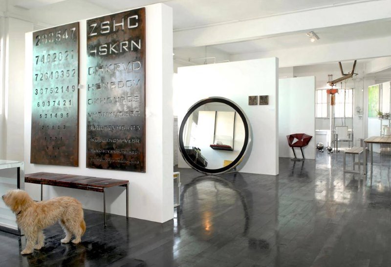 Division of the loft style into functional zones