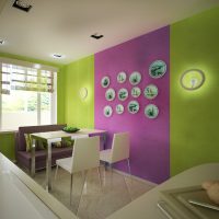 Zonage de la salle à manger en rose