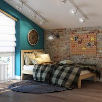 Loft nursery in the attic of a private house
