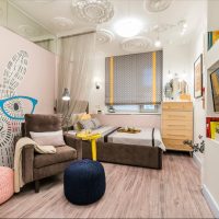 Clever hare with glasses on the wall of a children's room