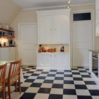 Ceramic tile floor
