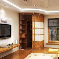 Radius armoire coulissante d'un arbre naturel