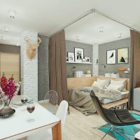 Endroit de sommeil derrière les rideaux dans la salle commune