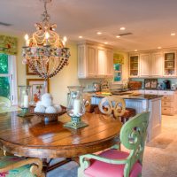Table à manger ronde en bois