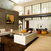 Décoration de salon de style japonais