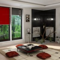 Peinture avec un hiéroglyphe sur le mur du salon