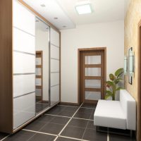 Canapé blanc à l'intérieur du couloir