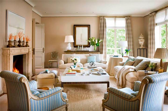 Design de salon rustique