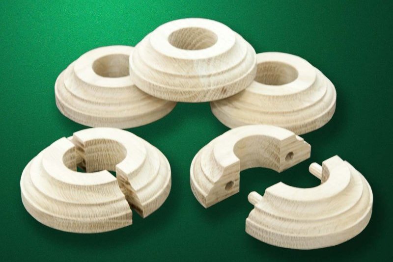 Doublures en bois pour la décoration des tuyaux de chauffage