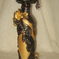 DIY old bottle decoration