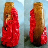 DIY glass vase decoration