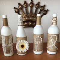 Using burlap for interior decoration