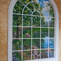 False window arched form