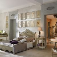 Design of a bedroom with two doors