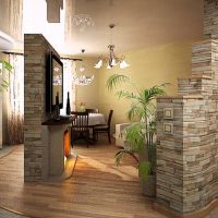 Plafond brillant dans une cuisine spacieuse