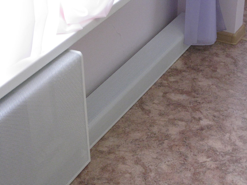 Masquage du circuit de chauffage avec un conduit en acier