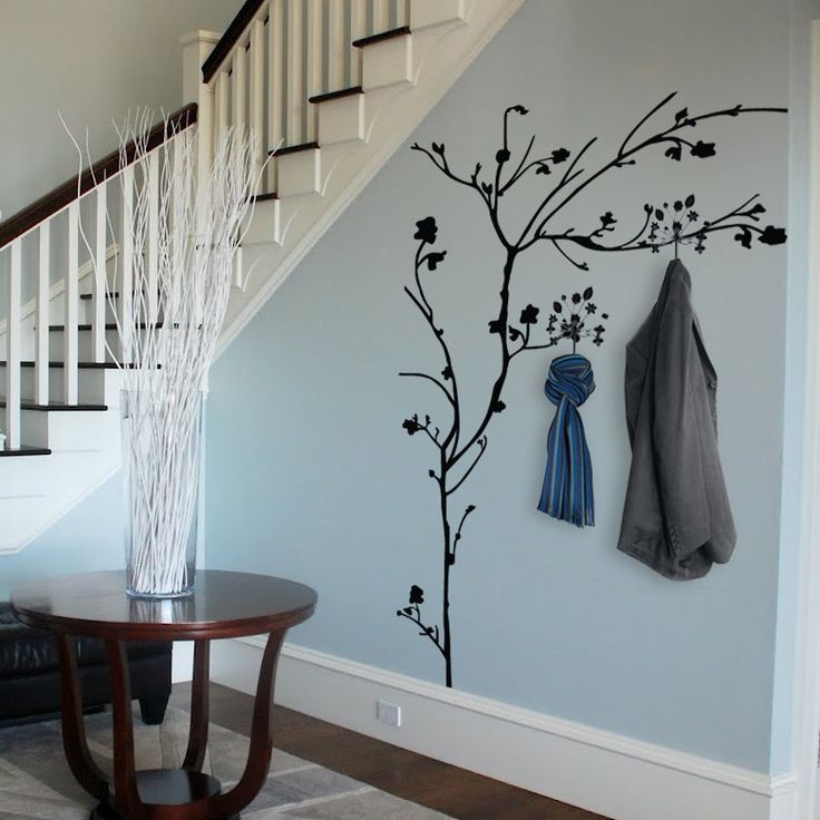 Original hanger on the wall under the stairs