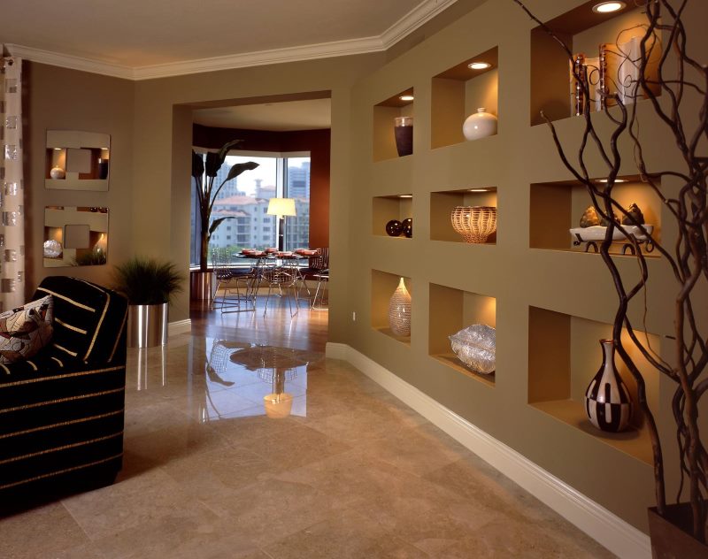 Illumination décorative des niches encastrées