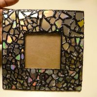 Miroir mosaïque dans le décor