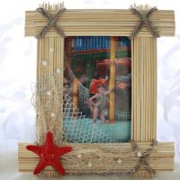 Cadre fait maison en bâtons minces