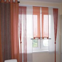 Window decoration with curtains