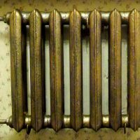 Coloration de la batterie de chauffage antique